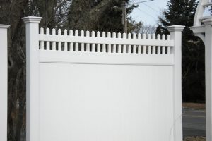 PVC Privacy Fence With Open Picket